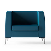 Fauteuil visiteur contemporain / en simili...