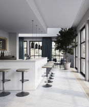 Tabouret de bar contemporain / en simili...