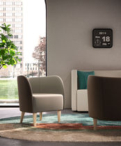 Fauteuil visiteur contemporain / en textile...