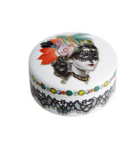 Boîte de rangement en porcelaine