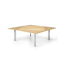 Table contemporaine / aluminium / avec piètement...