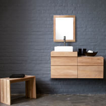 Meuble vasque suspendu / en teck / contemporain...