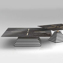 Table basse contemporaine / en verre / en...