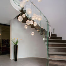 Lustre contemporain / en nickel / en fibre...