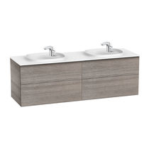 Meuble vasque double / suspendu / aggloméré...