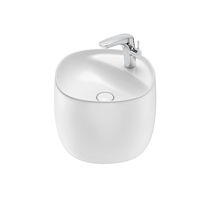 Vasque suspendue / en porcelaine / ovale...