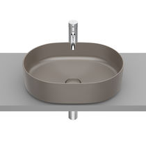 Vasque à poser / en porcelaine / ovale /...