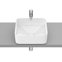 Vasque à poser / en porcelaine / carrée...
