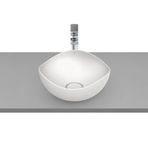 Vasque à poser / en porcelaine / ovale /...