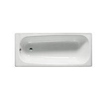 Baignoire à encastrer / en acier / blanche
