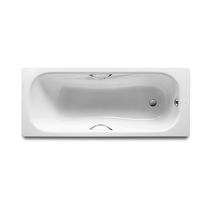 Baignoire à encastrer / en acier / blanche