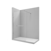Paroi de douche fixe / en verre trempé /...