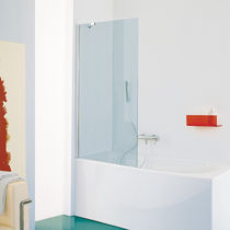 Pare-baignoire fixe / en verre trempé /...