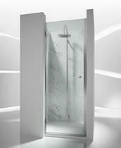 Cabine de douche en verre / avec porte pivotante...