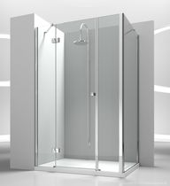 Cabine de douche en verre / avec porte pivotante...