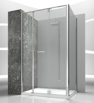 Cabine de douche en verre / avec porte pliante...