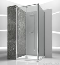Cabine de douche en verre / avec porte pliante...