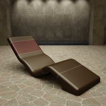 Chaise longue contemporaine / en tissu /...