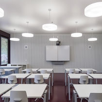Luminaire suspendu / à LED / rond / en PMMA