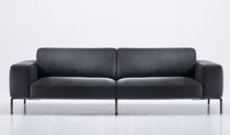 Canapé contemporain / noir / en tissu /...