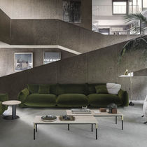 Canapé contemporain / marron / beige / vert