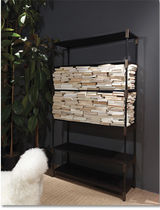 Bibliothèque contemporaine / en bois / noire