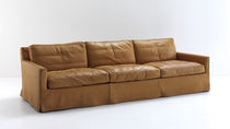 Canapé contemporain / marron / blanc / noir