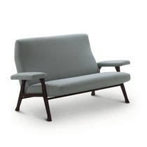 Canapé contemporain / gris / en tissu /...