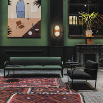 Canapé contemporain / vert / jaune / noir