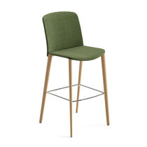 Chaise de bar contemporaine / en tissu /...