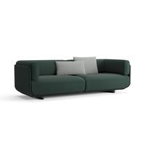 Canapé contemporain / marron / noir / bleu