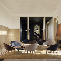Fauteuil contemporain / en tissu / en cuir...
