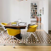Chaise de bureau contemporaine / en tissu...