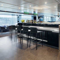 Chaise de bar contemporaine / en cuir /...