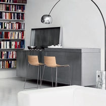 Chaise de bar contemporaine / en cuir /...