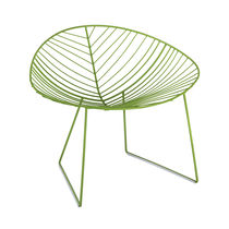 Fauteuil contemporain / en acier peint /...