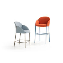 Chaise de bar contemporaine / tapissée /...