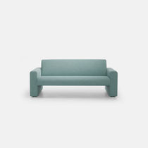 Canapé contemporain / marron / gris / bleu