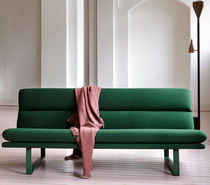 Canapé contemporain / marron / gris / bleu