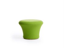 Pouf contemporain / en tissu / rond / par...