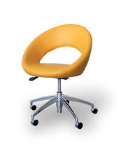 Chaise contemporaine / en tissu / en cuir...