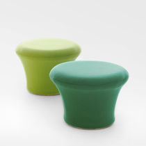 Pouf contemporain / en tissu / rond / par...