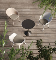 Chaise contemporaine / en plastique / avec...