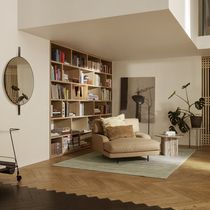 Chaise longue design scandinave / en cuir...