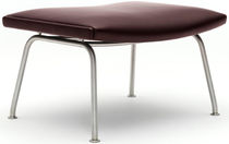 Repose-pied contemporain / en cuir / par...