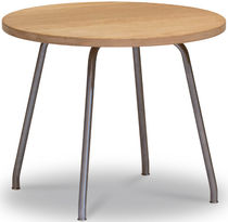 Table basse contemporaine / en bois / ronde...
