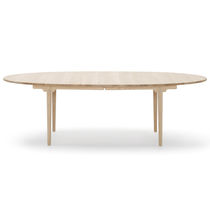 Table contemporaine / en bois / ovale /...