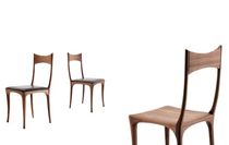 Chaise design organique / tapissée / en...