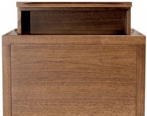 Table de chevet contemporaine / en noyer...