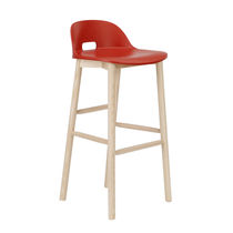 Tabouret de bar contemporain / avec piètement...